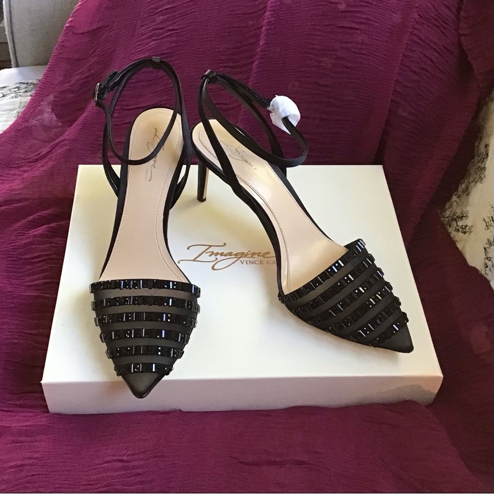 *New* with box Vince Camuto Imagine IM Michael, fine mesh and beaded shoes! - Picture 2 of 10